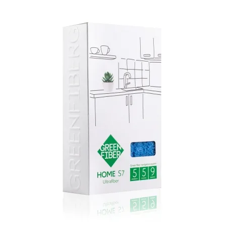 Green Fiber HOME S7 Involver Fiber (Mavi) – Çift Taraflı Çok Amaçlı Temizlik Bezi 4