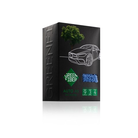 Green Fiber AUTO A5 Araba Havlusu – Kuru Temizlik ve Kurulama için Uzun Tüylü Oto Havlu, Gri-Mavi