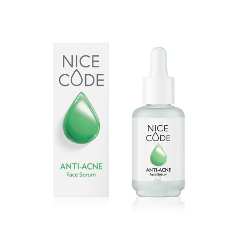 Doğal Yüz Serumu ANTI-ACNE NICE CODE, 30 ml