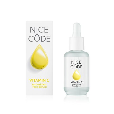 Yüz İçin Antioksidan Serum VITAMIN C NICE CODE, 30 ml