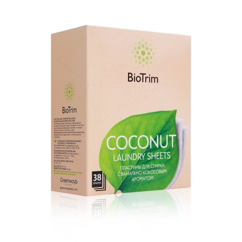 BioTrim Coconut Hassas Kumaşlar İçin Çamaşır Yıkama Plakası 38 Adet