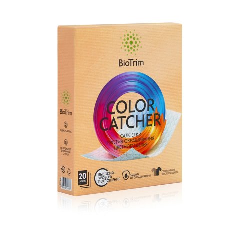Renkli Çamaşırlar İçin BioTrim Color Catcher Leke Önleyici Mendil – 20 Adet