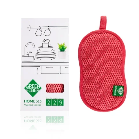 Greenway HOME S15 Mercan Bulaşık Süngeri – Kimyasal Gerektirmeyen Çift Taraflı Temizlik