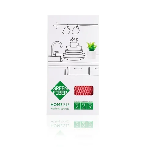 Greenway HOME S15 Mercan Bulaşık Süngeri – Kimyasal Gerektirmeyen Çift Taraflı Temizlik