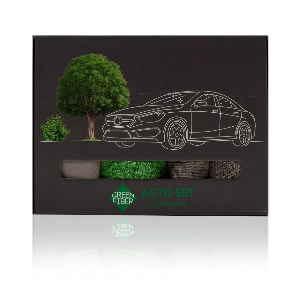 Green Fiber AUTO SET UniAuto – Komple Araba Bakım Seti, Kimyasalsız Temizlik