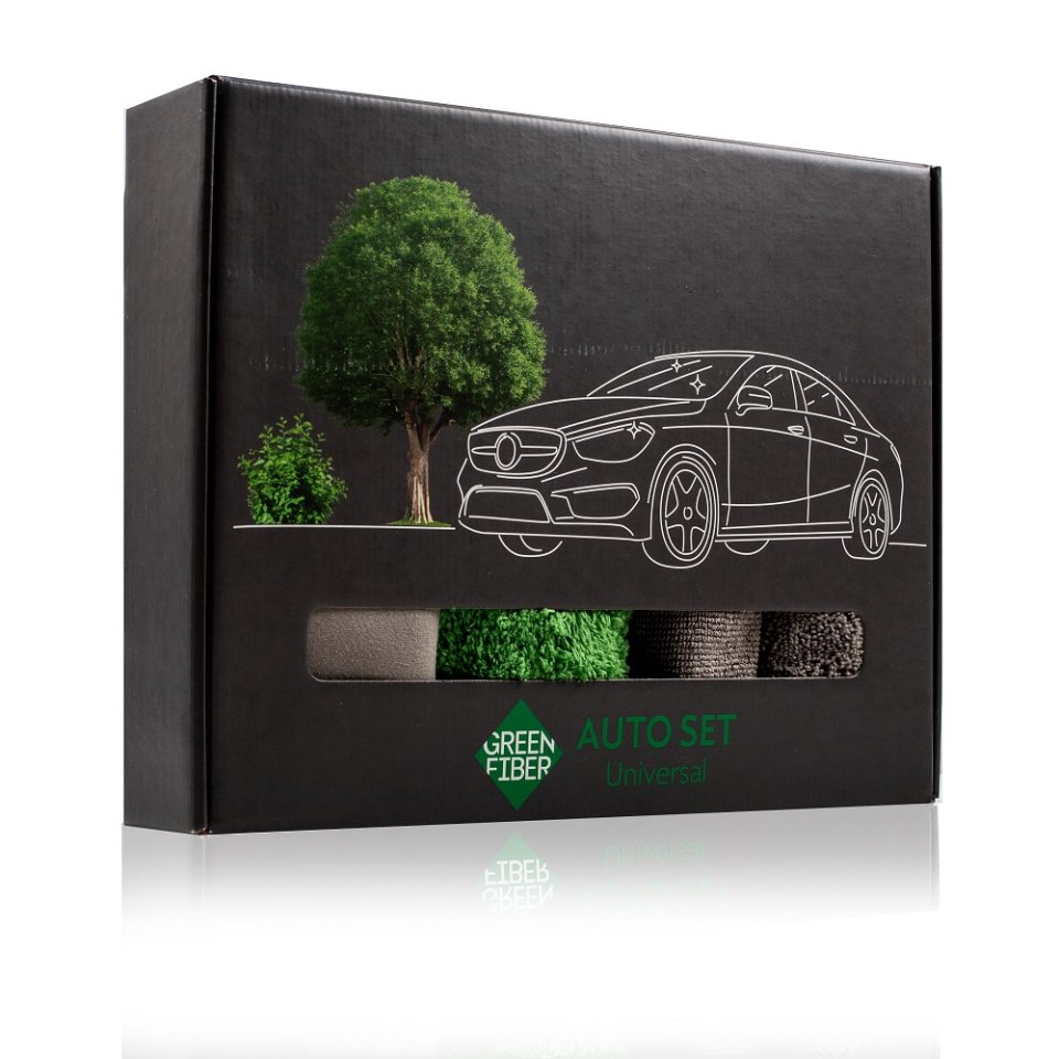 Green Fiber AUTO SET UniAuto – Komple Araba Bakım Seti, Kimyasalsız Temizlik