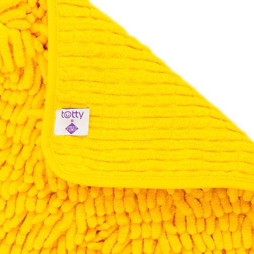 Green Fiber & Totty Bebek El Havlusu 30x30 cm – Sarı | Ultra Emici, Hassas Cilt Dostu