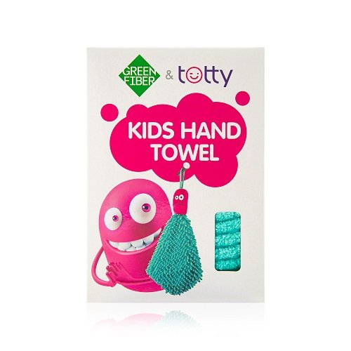 Green Fiber & Totty Bebek El Havlusu 30x30 cm Turkuaz – Ultra Emici, Hassas Ciltlere Özel