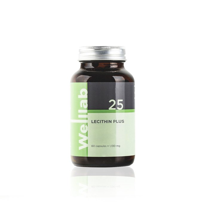 Doğal Fosfolipid İçeren Besin Takviyesi Welllab LECITHIN PLUS 60 Kapsül – Lesitin ve Deve Dikeni Ekstraktı