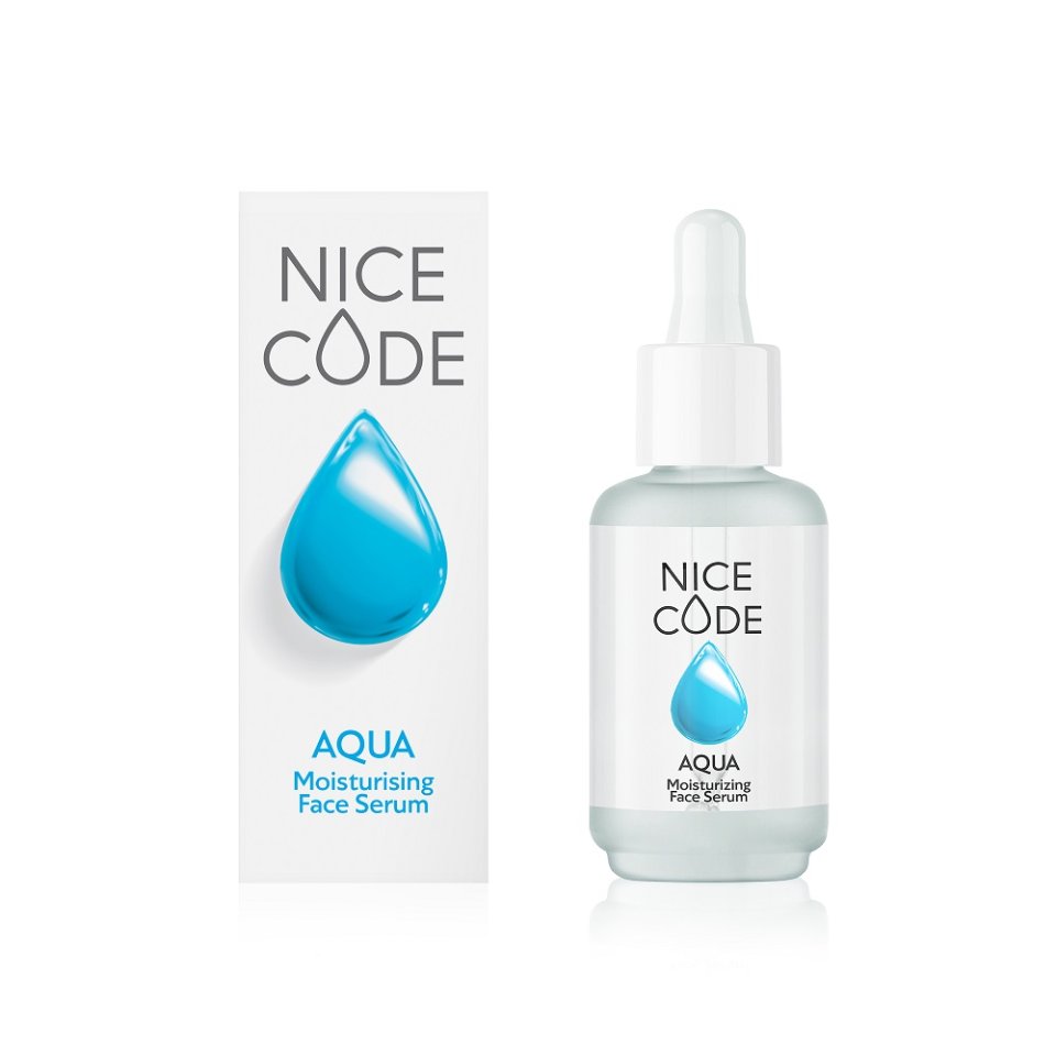 Nemlendirici Yüz Serumu AQUA NICE CODE, 30 ml