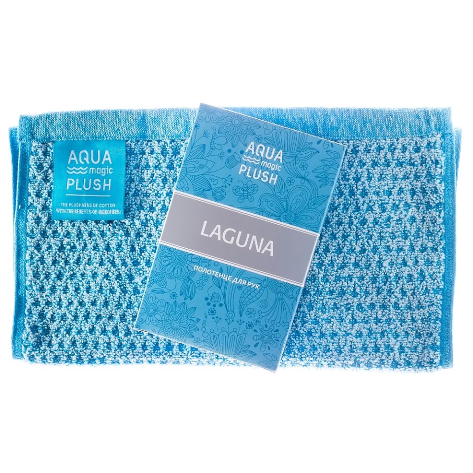 Kombine Kumaş Yüz Havlusu AQUAmagic PLUSH Laguna 30x50 cm