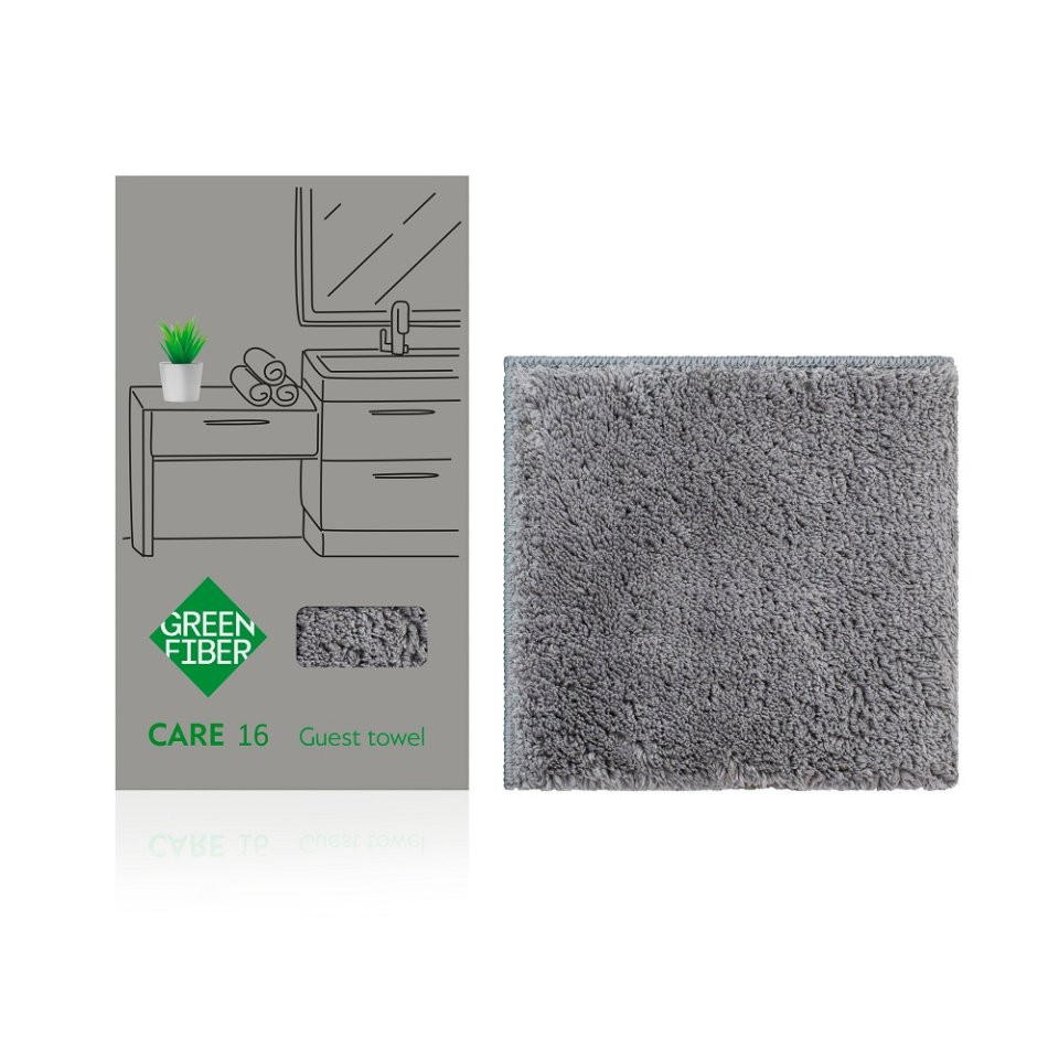 Green Fiber CARE 16 Misafir Havlusu, Gri