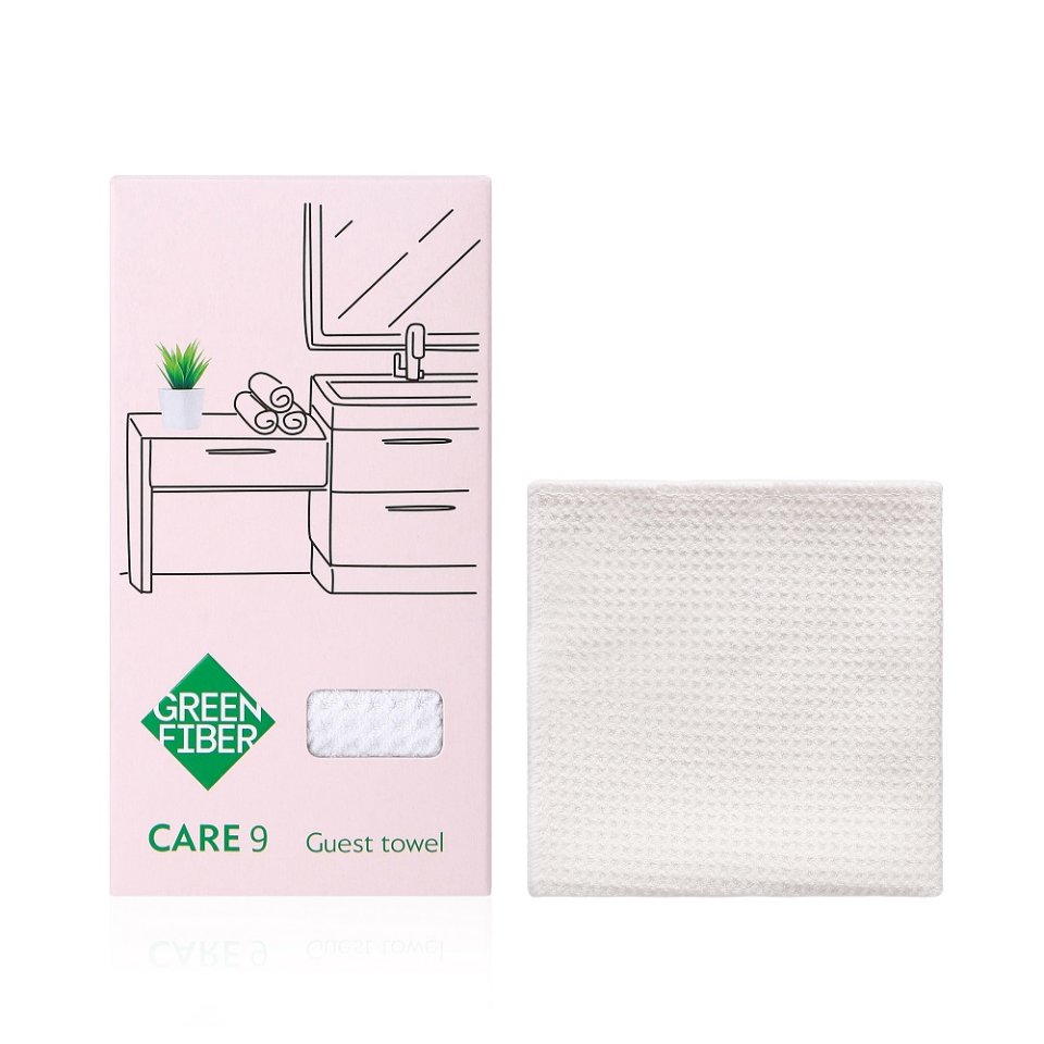Green Fiber CARE 9 Waffle Misafir Havlusu 33x33 cm – Zarif ve Çok Yönlü