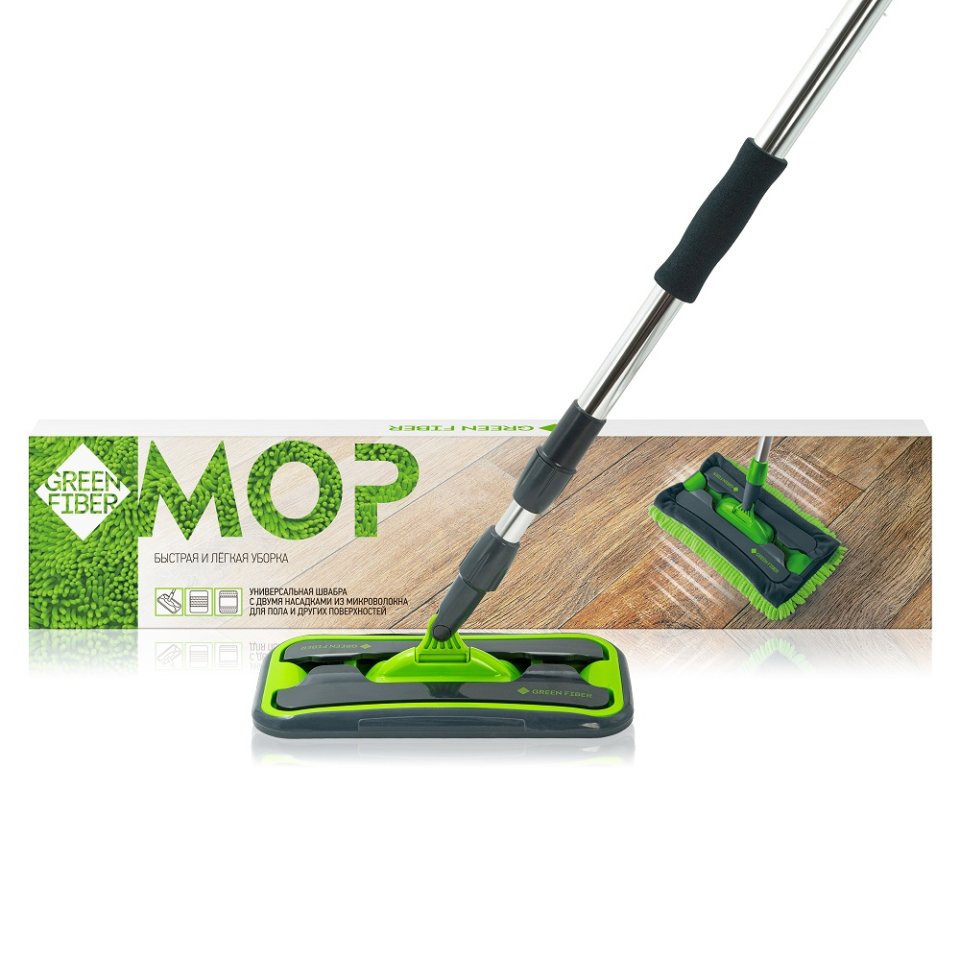 İki Başlıklı Green Fiber MOP Çok Amaçlı Paspas