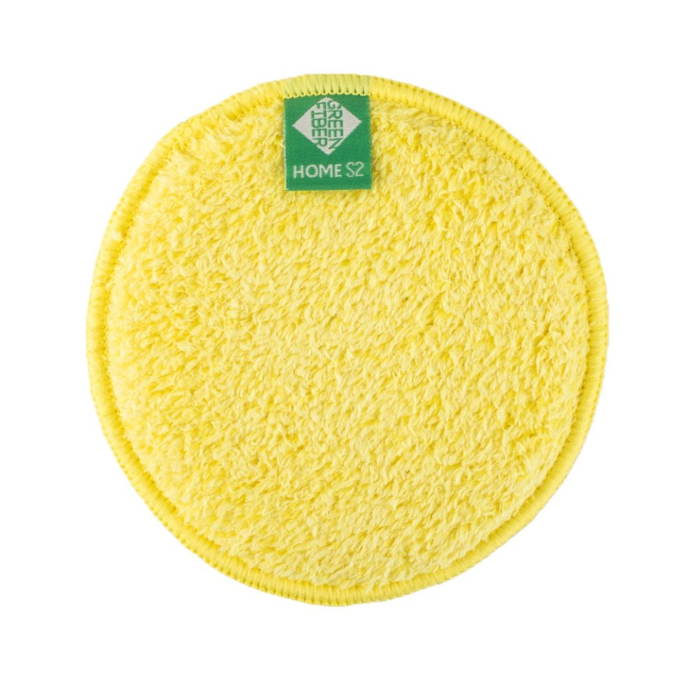 Green Fiber HOME S2 Disk Involver Temizlik Pedi, Sarı – Ø12 cm