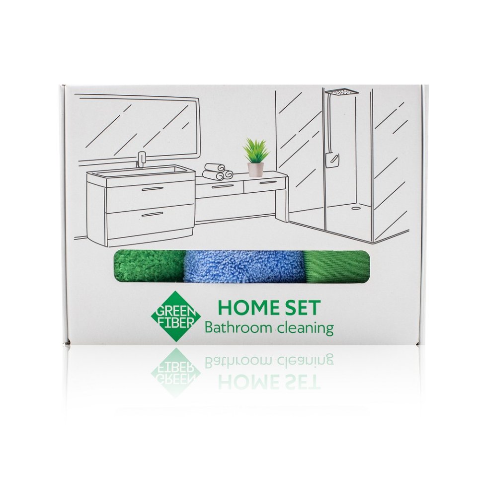 Green Fiber HOME SET Bathroom Cleaning Set – Banyo Temizlik Seti