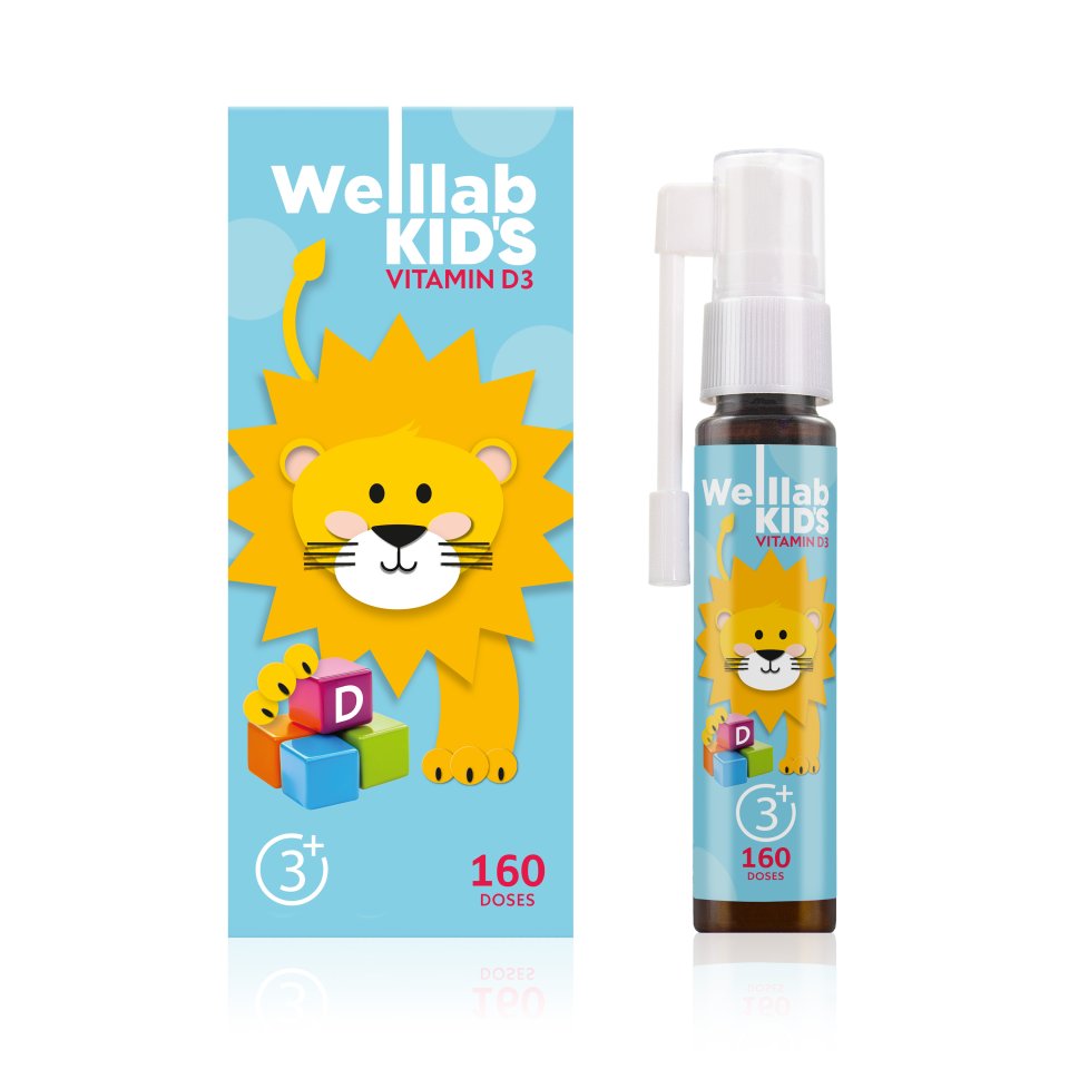WELLLAB KIDS Vitamin D3 Sprey 1000 IU – 20 ml | Çocuklar İçin D Vitamini
