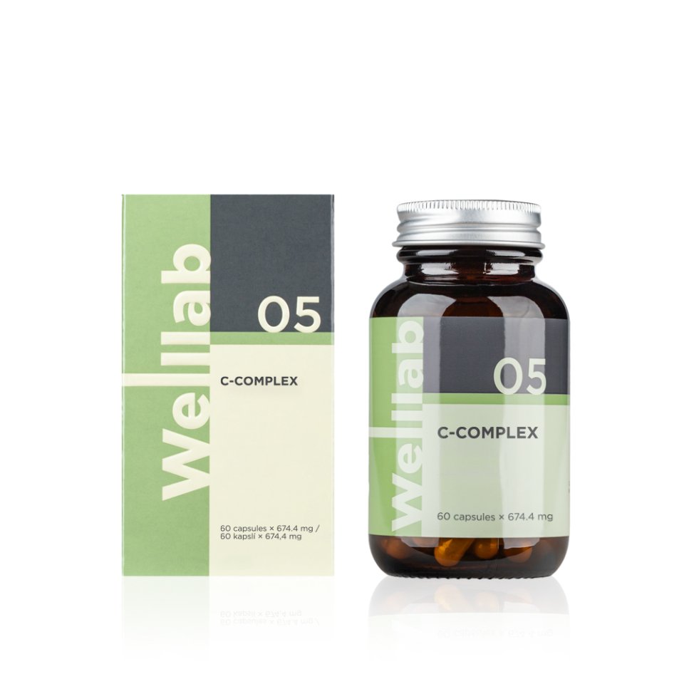 C Vitamini İçeren Besin Takviyesi Welllab C-COMPLEX 300 mg – 60 Kapsül