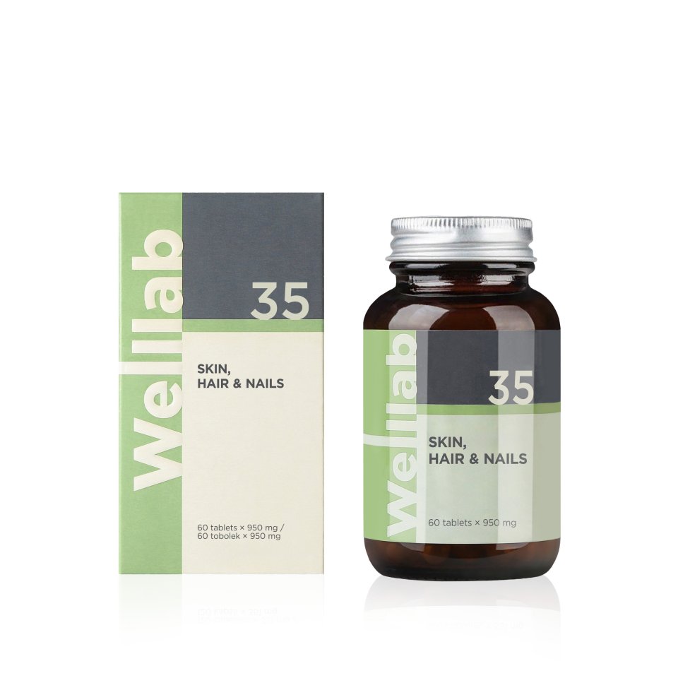 Cilt, Saç ve Tırnak Güzelliği İçin Besin Takviyesi WELLLAB SKIN, HAIR & NAILS – 60 Tablet